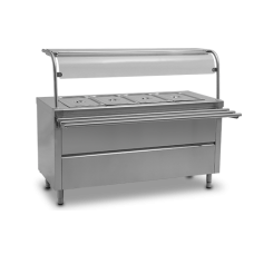Hot Service Unit with Stand + Shelf